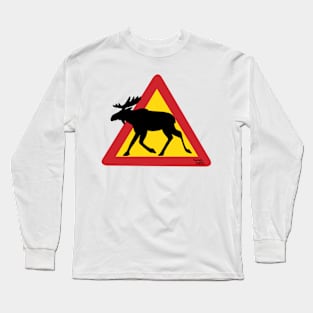 Moose in Finland Long Sleeve T-Shirt